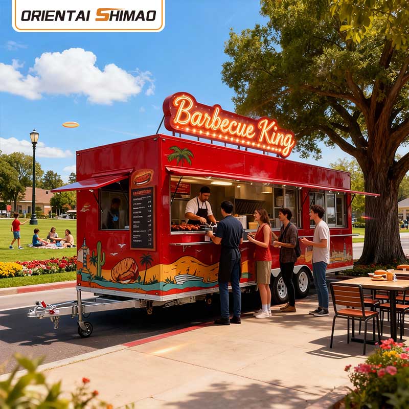 Kaffevogn Mobil Kaffevogn Innelukket Elektrisk vogn Restaurant Catering Food Trailer Business Food Truck