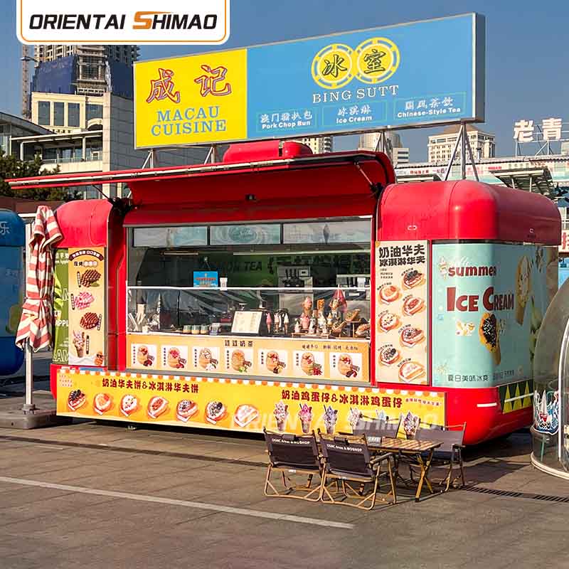 Dessertvogn Mobil Kjøkken Street Food Cart Catering Food Trailer Food Truck