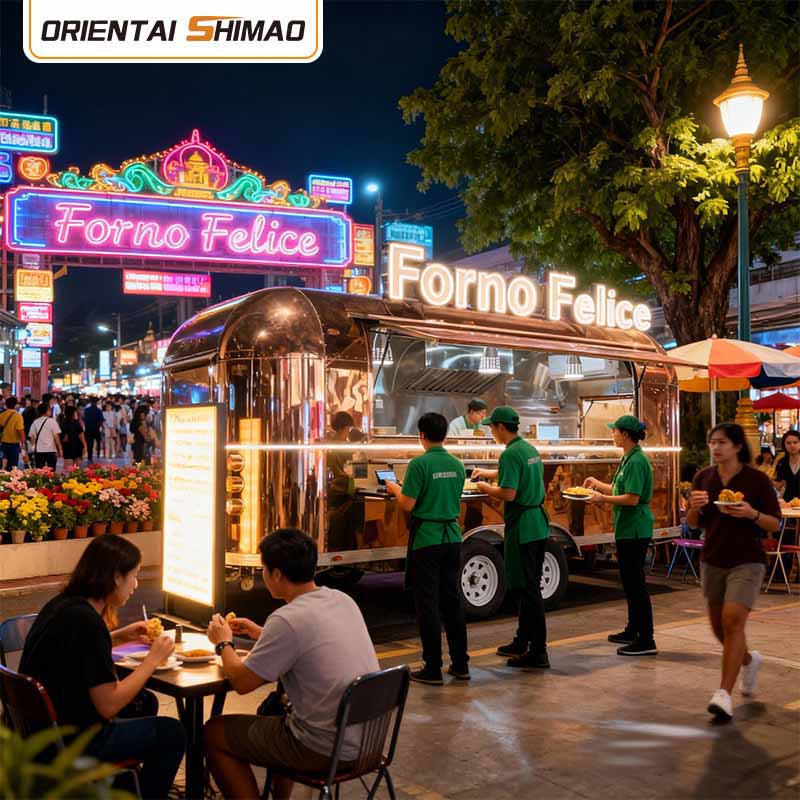 Food Truck Utstyr Kommersielt kjøkkenutstyr Catering Mobil Food Trailer Food Truck