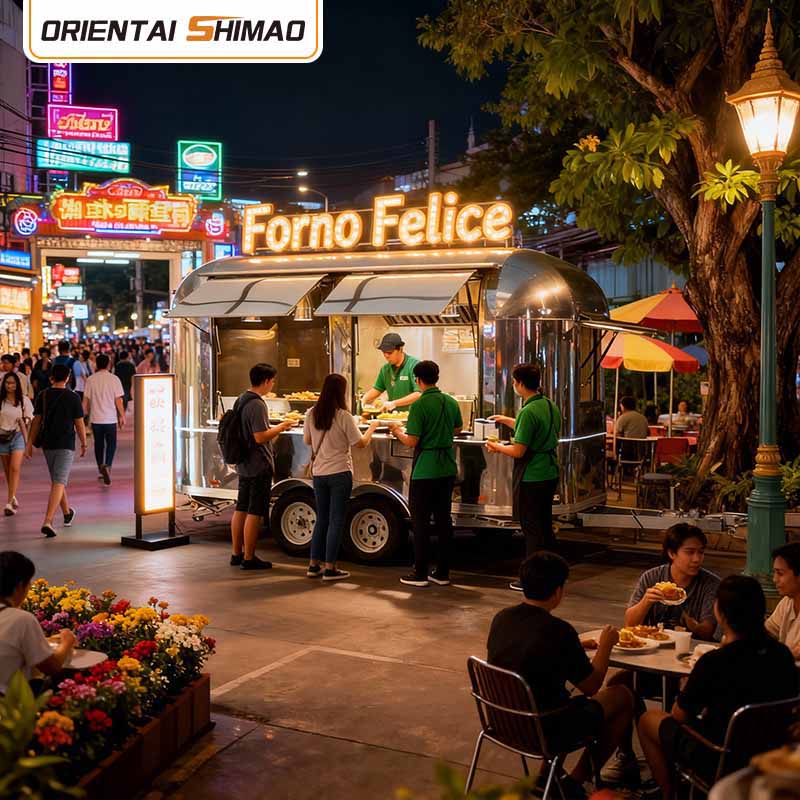 Mobil Butikk Flower Truck Street Food Catering Food Trailer Food Truck